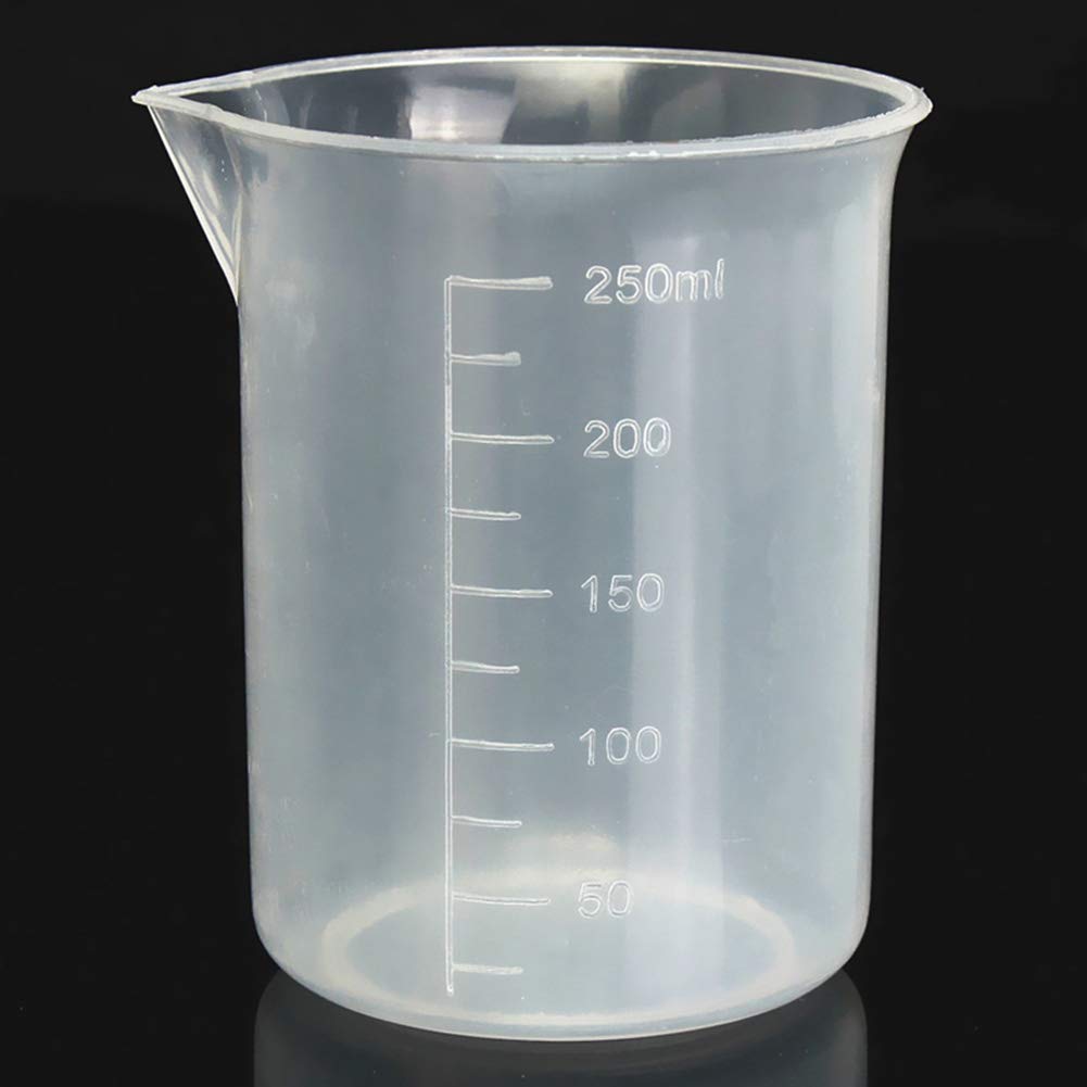 maxant4pcs Plastic Mixing Cup Set 50/150/250/500ML Measuring Cups Plastic Measuring Jug Baker Set Graduated Cups for Cooking Mixing Resin