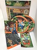Nickelodeon Go Diego Go Birthday Party Supplies, Diego Plates, Diego Napkins, Diego Table Covering, Diego Scene Setter, Pack For 16