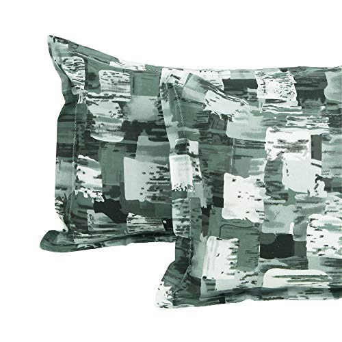 Image of Bedsheets for Double Bed with 2 Pillow Covers,152TC, 100% Cotton Solid Double Bedsheet with Pillow Cover,225 X 250 Cm,Grey Bedsheet, Dotted Pattern,Home Decor,Ideal for Festive Gifting