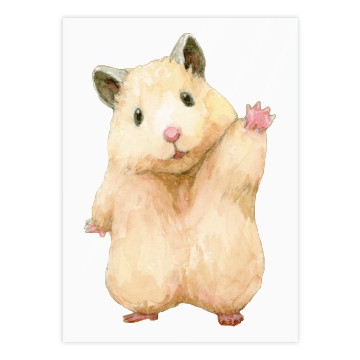 Amazon.co.jp: かわいい ハムスター 漫画 クリスタルステッカー 防水