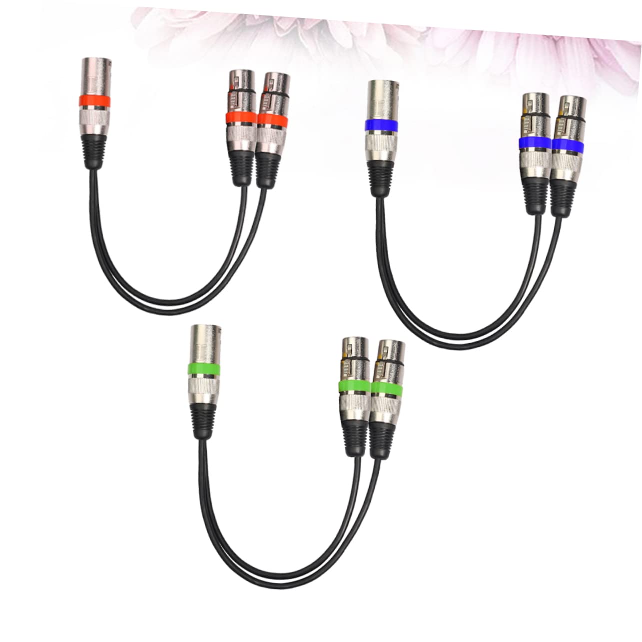 Xlr Stecker 2055mff-03 Mikrofonkabel Zwei Xlr Buchsen Y-splitter