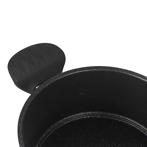 URBN-CHEF Forged Carbon Steel Non-Stick Induction Cookware Sets | Marble Coating Saucepan, Milk Pan, Casserole Pot, Frying Pans | Heat-Resistant Soft Touch Handles - Image 12