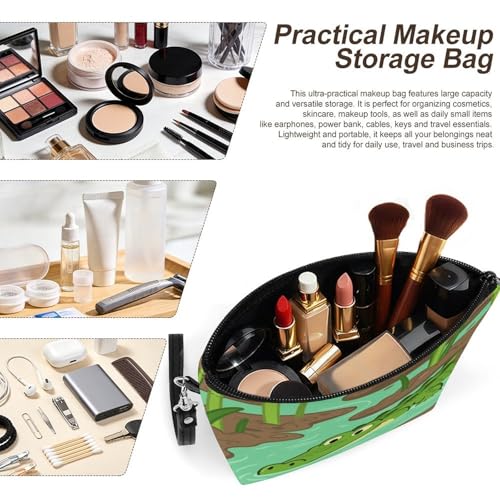 Bolsa de maquillaje compacta de 8.9 pulgadas para ordenar tu bolso 4