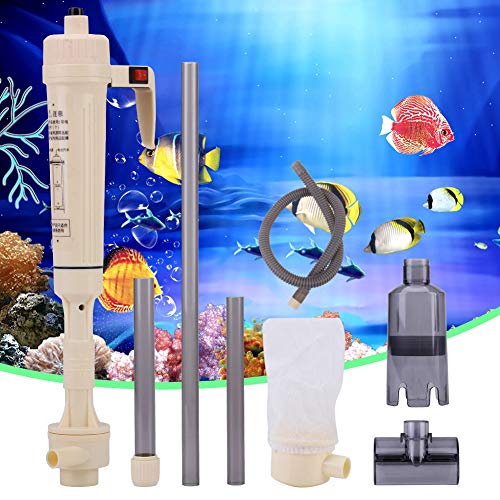 Image of Aquarium Gravel Cleaner, Battery Powered Fish Gravel Cleaning Tool, Fish Siphon Water Change Cleaning Tool With Adjustable Tube, Fits for Large and Small Aquariums