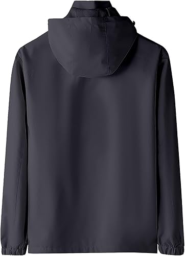 Miniatura 2 de Abrigos de lluvia para hombre, impermeable, ligera, para hombre, casual, senderismo, camping, exteriores, rompevientos, chaquetas