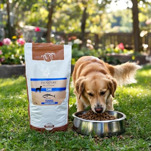 Dei NATURE Crocchette per Cani 15 kg Tonno,Alimento PREMIUM Secco bilanciato per Cani Adulti di tutte le razze e taglie, Prodotto Made in Italy con ingredienti selezionati