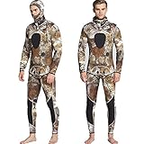 [Modedesign] Zweiteiliger Ganzkörper-Neoprenanzug in Hut, Manschetten und Füßen verhindert, dass der Neoprenanzug an unserem Körper im Wasser haften bleibt, und spielt Wasser. Nicht so leicht in unseren Neoprenanzug zu gelangen Produkt ist nicht wasserdicht).