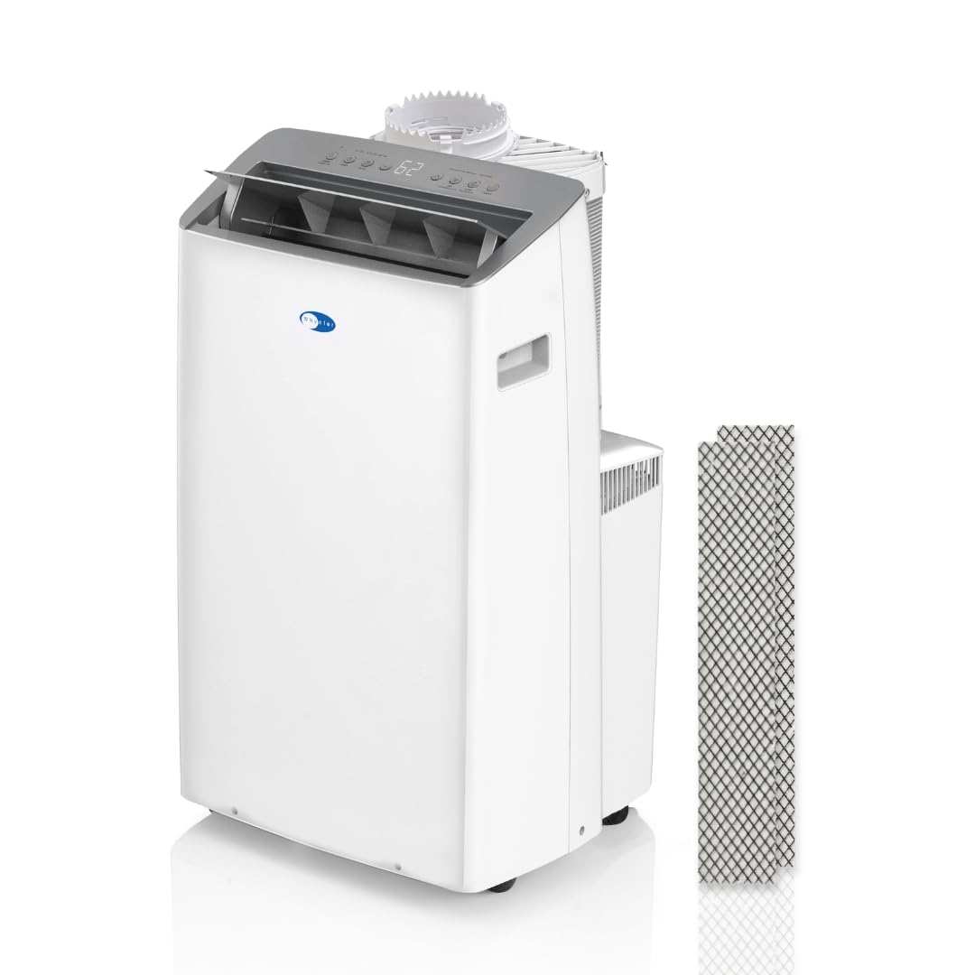 Photo 1 of Whynter ARC-1230WNH2 NEX Inverter Dual Hose Portable Air Conditioner, 14000 BTU (12000 SACC) Heater, Dehumidifier & Fan, Smart Wi-Fi, Up to 600 sq ft, White, with 2 Activated Carbon Filters