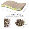 PrimePets Cat Scratchers Cardboard, Curved Shape Cat Scratch Pad, Cat Scratching, Corrugated Board Reversible with Catnip for Indoor Cats