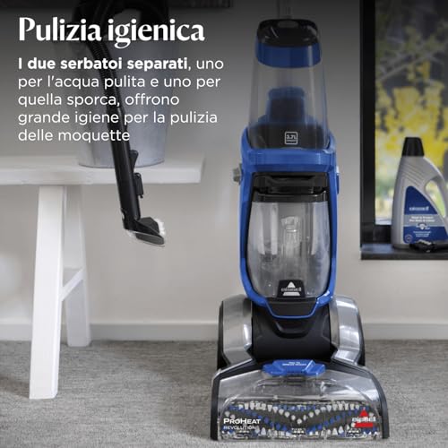 Bissell Proheat Revolution, Pulitore Verticale, Tre Modalità Di Pulizia, Pulitore Per Moquette E Tappezzeria, Con Cavo, Per Moquette, Scale, Tappezzeria, 18582 - 7