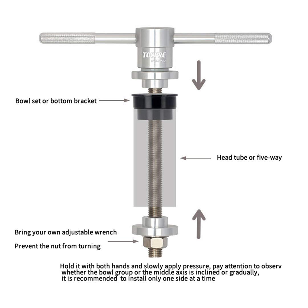 Outil D'installation De Jeu De Direction Vélo – Extracteur De Cuvette – Marteau Caoutchouc Inclus
