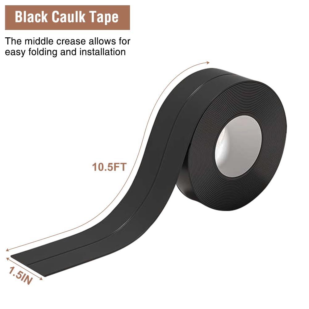Black Caulk Tape - Waterproof & Easy DIY -2