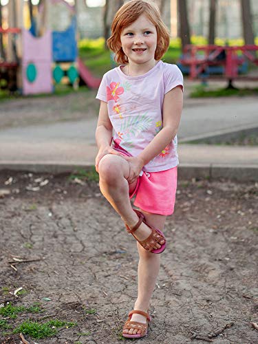 Ruisita 6 Pack Girls Dance Shorts Bike Shorts Long Shorts Breathable And Safety (Black,White,Navy,Rose,Cyan,Gray, 6-7 Years) #TOP5