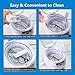 Ultrasonic Cleaner Machine, Professional Jewelry Cleaner with Digital Timer for Jewelry, Eyeglasses, Watches, Rings, Necklaces, Coins, Razors, Dentures, Combs, 24oz/ 750mL Large Capacity