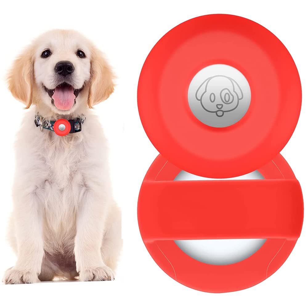 PKQTOP Funda de Silicona para Apple Airtag,Funda de Compatible para Airtag Pet Collar, Carcasa Protectora para Perro Gato Collar — view 14