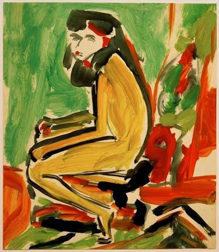 Lienzo artístico Bildnis Dr. Hagemann de Ernst Ludwig Kirchner, pintura de alta calidad 60x90cm