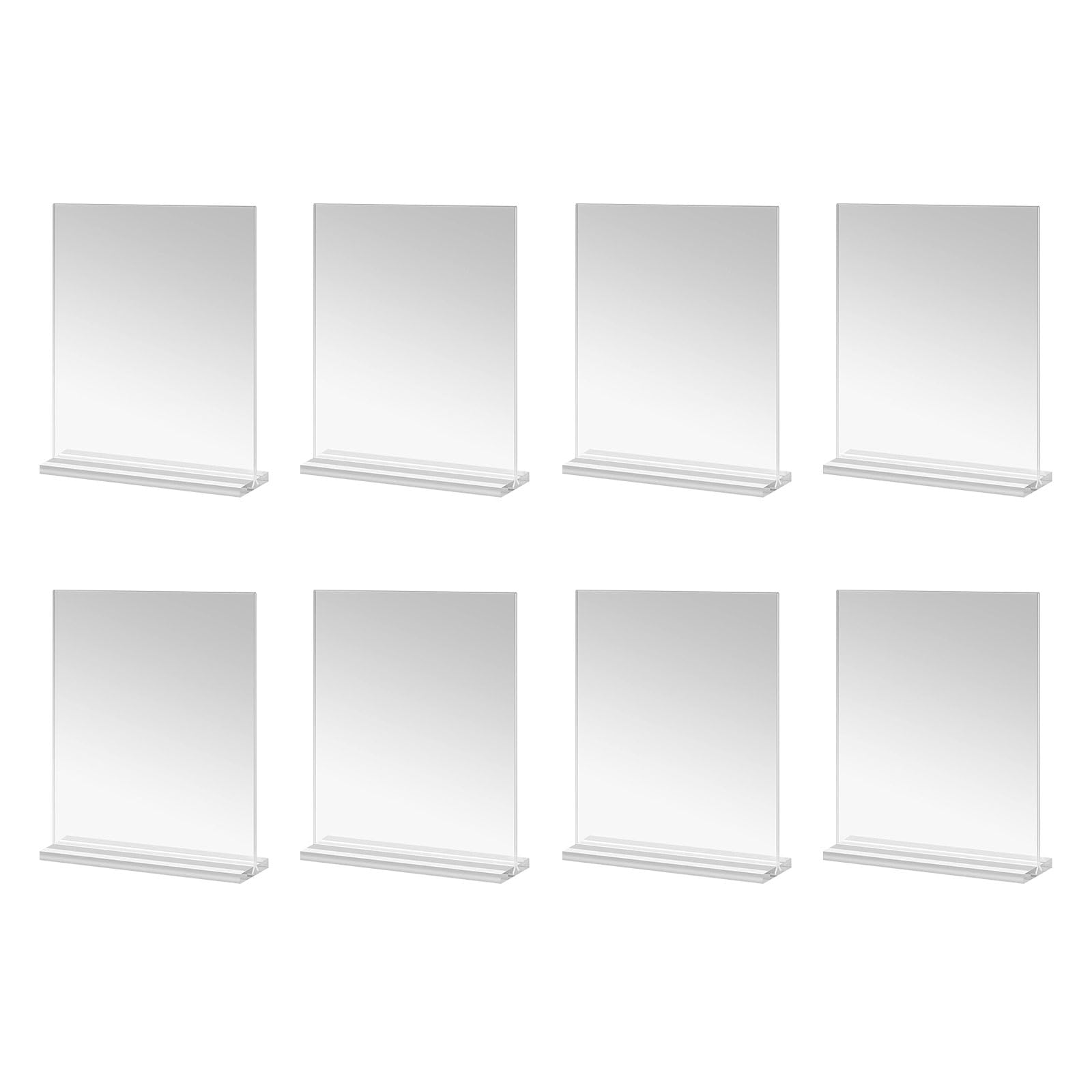 Nucelit Picture Holder Clear Acrylic Sign Holder Frames for Documents and Memories 4x6inch Photo Home Decoration