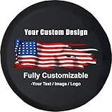American Unlimited Custom Spare Tire Cover You Design Full Color Personalized Tire Cover (Universal...