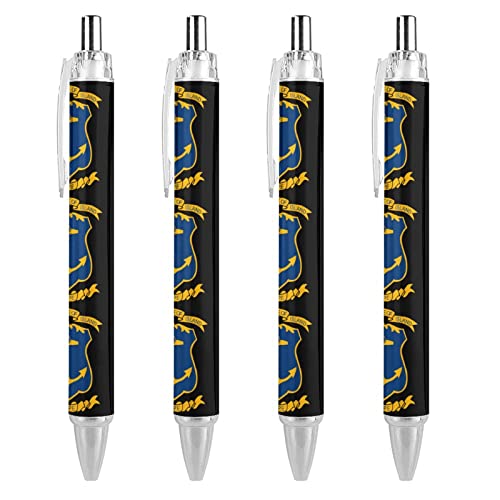 Bolígrafo retráctil personalizado con la bandera del estado de la isla de Rodas de 0,5 mm, punta fina, flexible, barril redondo para hombres y mujeres