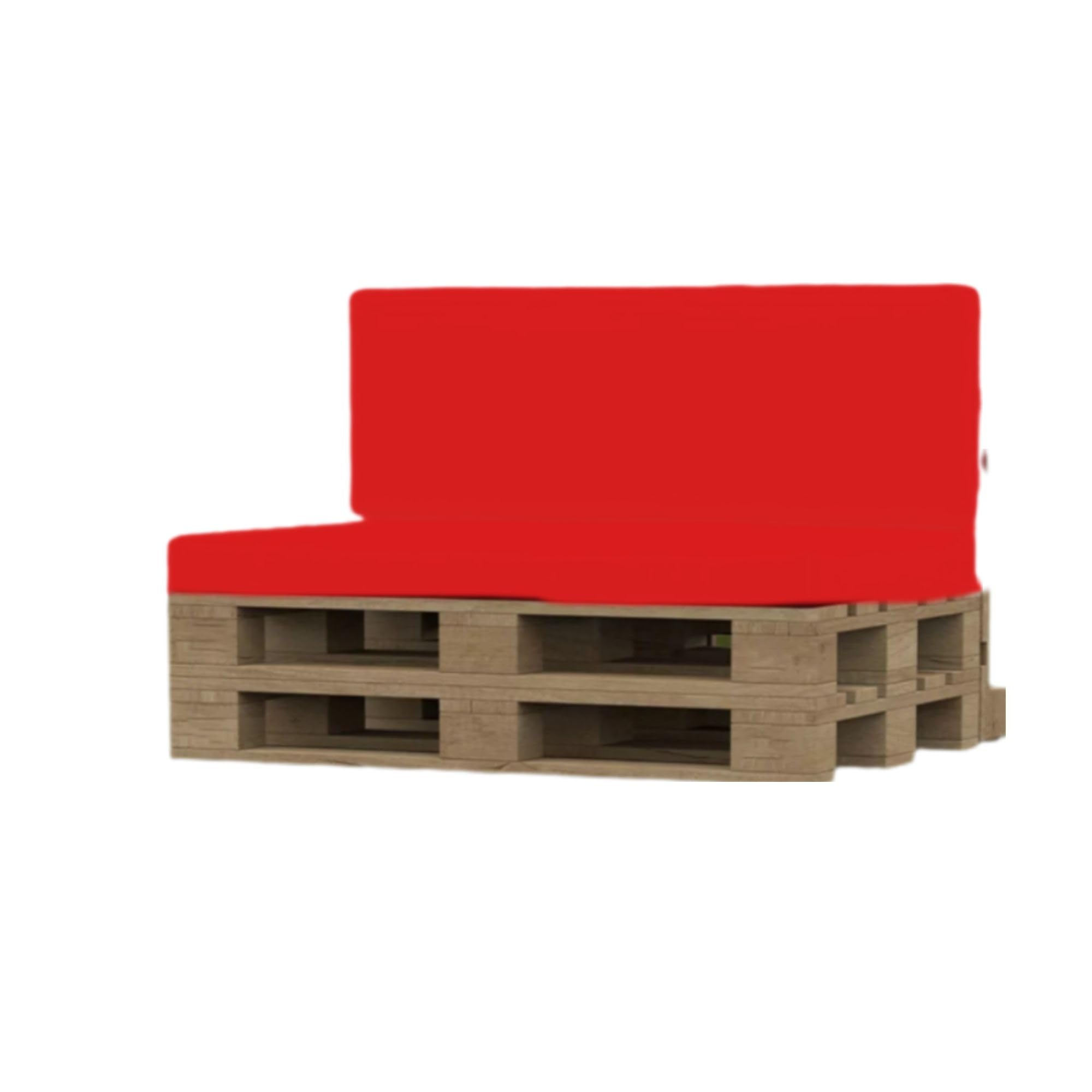 FIVE MOONS Euro Pallet Cushions Seat Pads For Outdoor Garden Euro Pallet Seating high density foam pad with water resistant zipped cover Fordifferent (Orange, 120 x 40 x 6cm)