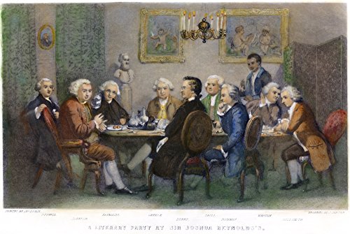The Club 1851 NA Literary Party At Sir Joshua ReynoldsS James Boswell Samuel Johnson Sir Joshua Reynolds David Garrick Edmund Burke Pasquale Di Paoli Charles Burney Francis Barber (Possibly) Thomas Wa