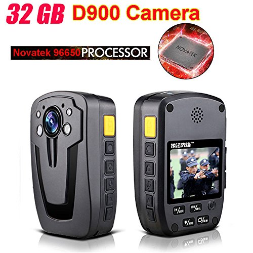 Image of Boblov D900 1080P Police Camera Body Security Recorder with Night Vision (32GB)