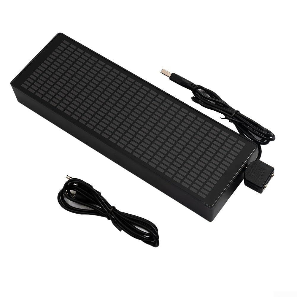 Analizador de espectro de audio de música LED con pantalla VFD, medidor de nivel de sonido preciso, espectro de música LED para músicos y entusiastas del audio (un control de voz)