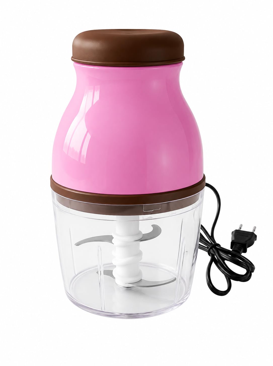Electric Vegetable Chopper with 4 Blade System Food Grinder for Home Kitchen Cooking Preparation-image-49