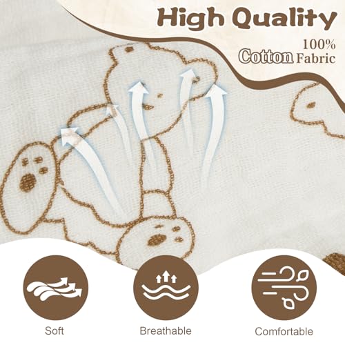 Image of CuteBone Cotton Dog Dress Bear with Leash Ring & Sleeve Ruffles, Soft & Breathable, Stylish Pet Clothes Outfit for Small Dogs, Comfortable & Easy to Wear CFX02XS