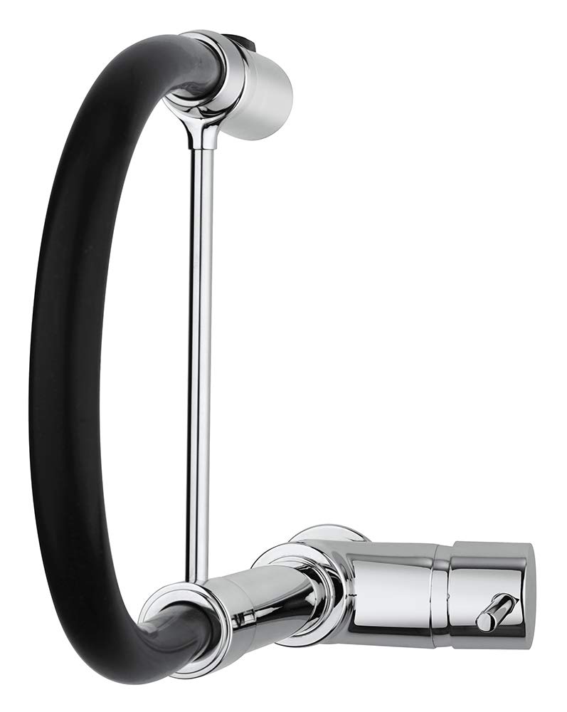 Paini - Grifo mezclador monomando para cocina, fregadero, cromado, palanca lateral orientable, con casquillo de ducha automático, diseño moderno, fabricado íntegramente y fabricado en Italia