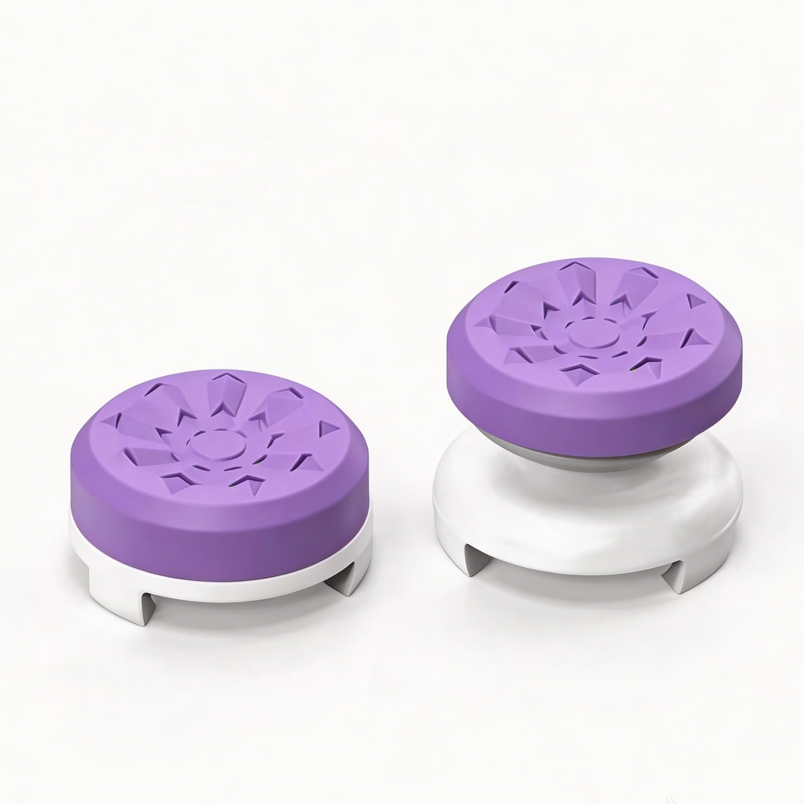 Purple Thumb Stick Grips for PS5 & PS4 Controllers, Anti-Slip Silicone Controller Thumb Grips, Joystick Grip Caps to Improve Accuracy & Reduce Fatigue, Gaming Analog Stick Covers (2PCS) - 1