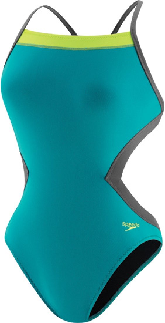 Speedo Women's Color Block One Piece Swimsuit