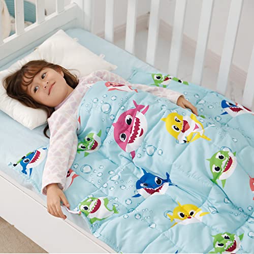 Kivik Weighted Blanket 5lbs, Green Shark Heavy Blanket Throw, Small Weighted Cooling Blankets 5 Pounds, Cute Blanket for All-Season, 36x48 Inches Green