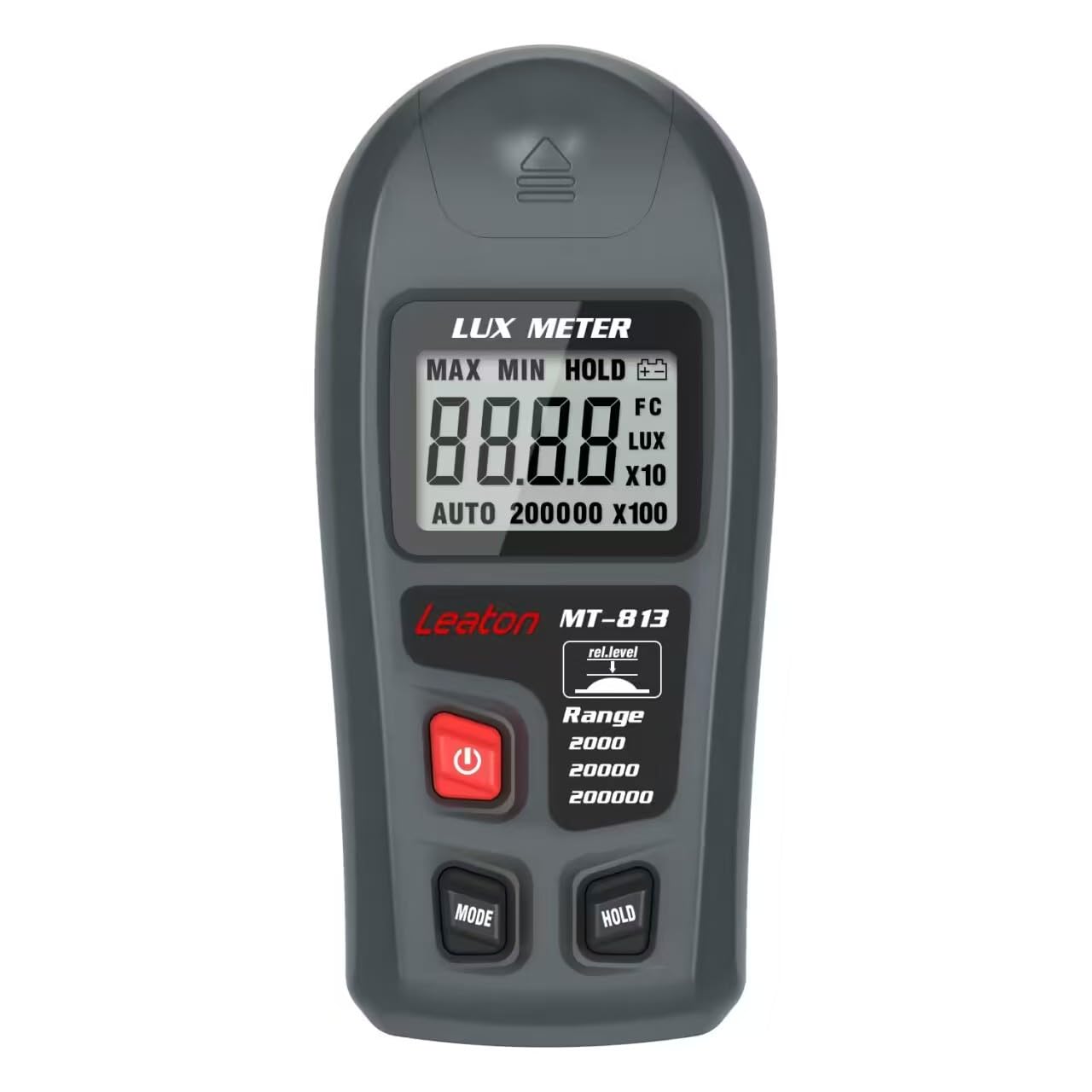 Light Meter, Digital Luxmeter, Digital Illuminance Meter, Range up to 200,000 Lux, Luxmeter with LCD Display for Plants, Car Headlights, Home & Office LEDs Light Photograph