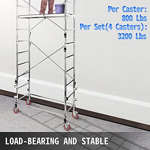 image for BestEquip Scaffolding Wheels Set of 4, 5