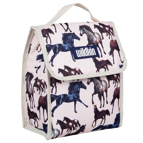 Wildkin Kids Insulated Lunch Bag – Reusable, Ideal for Hot/Cold Snacks, School & Travel - Horse Dreams
