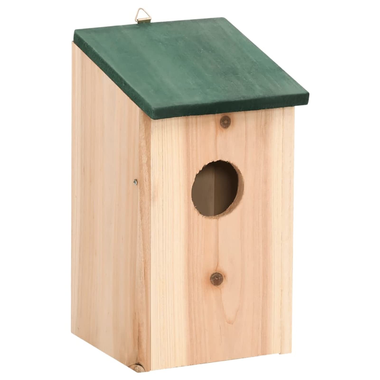 Brokky Casette per Gli Uccelli 8 pz in Legno 12x12x22 cm,Casetta per Uccelli - Nido Ideale per Uccelli Selvatici - Resistente alle Intemperie - Realizzata in Legno Massello 100% Naturale