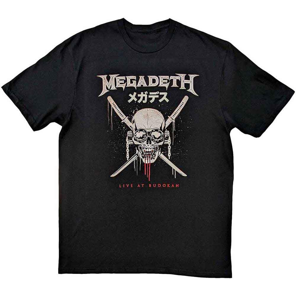 Megadeth T Shirt Crossed Swords Band Logo Official Unisex Black XXL