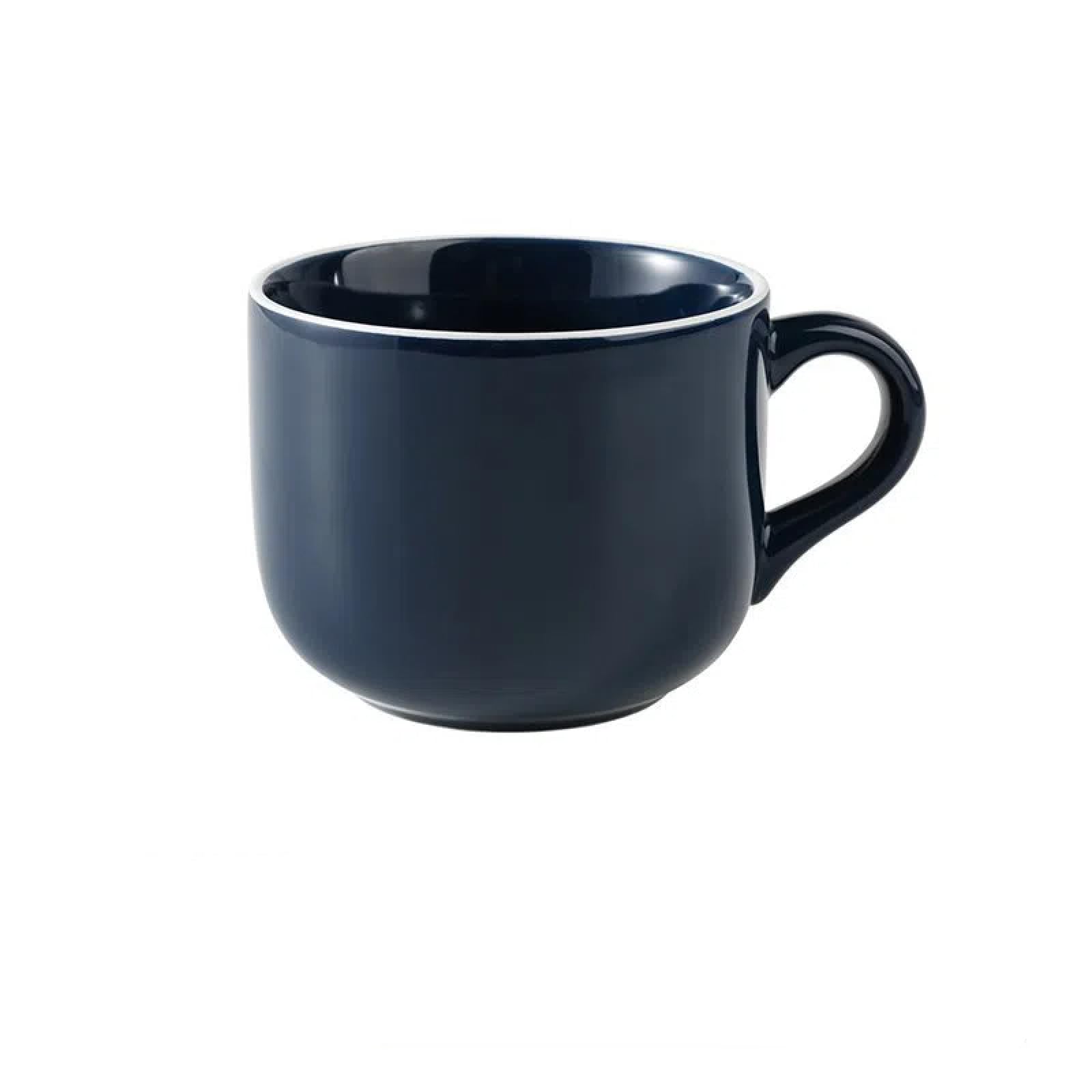 Großes Keramik-Schüssel- und Tassen-Set für Cappuccino, Kaffee, Tee, Müsli - Porzellan-Suppentasse für Zuhause und Küche, perfekt zum Servieren und Genießen Ihrer Lieblingsgetränke