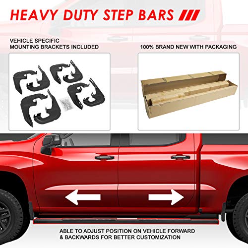 Estribos laterales en aluminio para Chevy GMC 2019-2025 miniatura 5