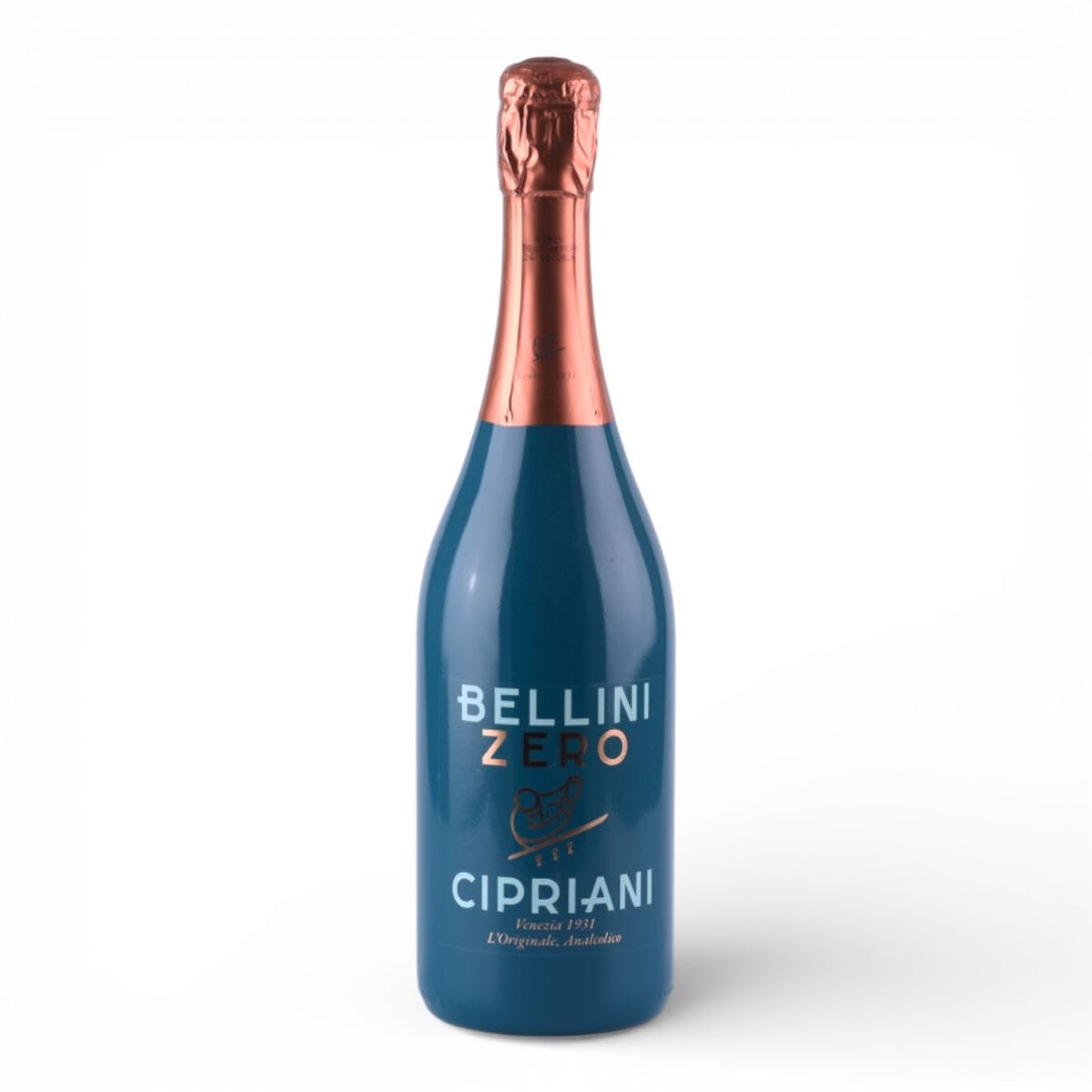 Cipriani Bellini Zero alkoholfreier Pfirsich-Cocktail | Viticoltori Ponte | trinkfertiger Cocktail | 3 x 0.75 Liter | mit FABELHAFTE GESCHENKE - Genusskarte