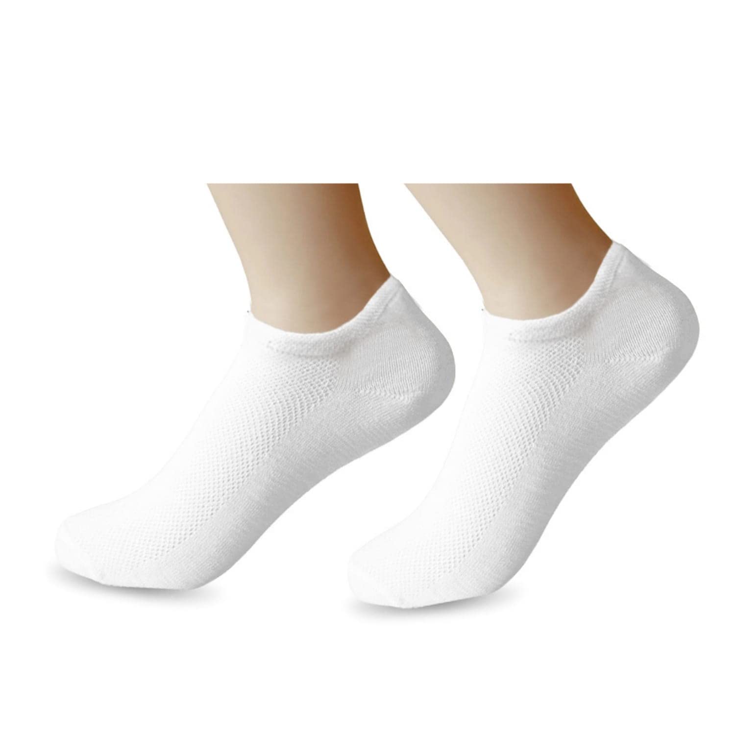 12 Pares - Calcetines tobilleros niña - Calcetines tobillero niño - Blancos