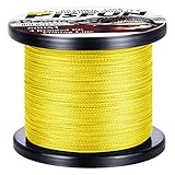 Pisfun SuperPower 500M(547 Yard)/1000M(1100 Yard) Braided Saltwater Fishing Line 4 Strands 14-80LB Advanced Superline Green Orange Grey Yellow White Blue Color