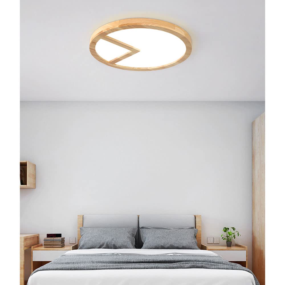 Luz LED De Panel Plano De Madera, 25W 2200LM, Estilo Japonés, Luminarias Integradas Ultradelgadas De 1,1 Pulgadas, Luz De Techo con 3 Temperaturas De Color, Utilizada para Tatami