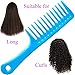 Wide Tooth Comb for Curly Hair,Long Hair,Wet Hair,Detangling Comb Large (Blue)