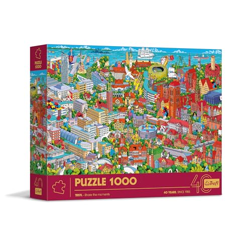Trefl - 40e Anniversaire Trefl, Tricity - Puzzle 1000 Pièces - Puzzle Premium, pour Les Adultes et Les Enfants de Plus de 14 Ans