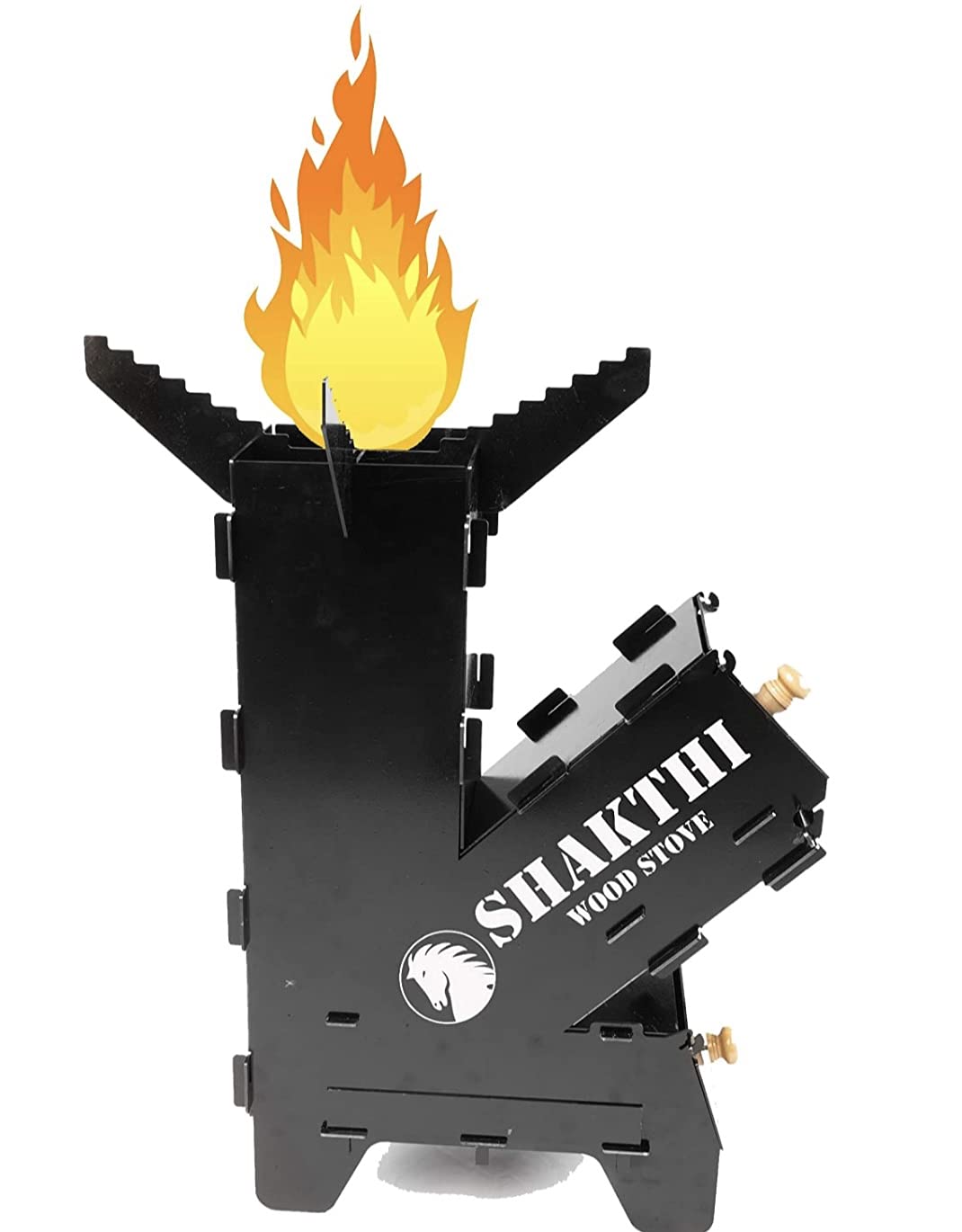 Shakthi Wood Stove Advanced Wood Burning Rocket Stove with Air Flow Control  : Amazon.in: Home u0026 Kitchen