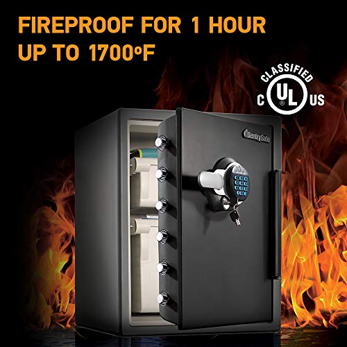 Sentrysafe Sfw205Gqc Fireproof Safe And Waterproof Safe With Dial Combination 2.05 Cubic Feet Gray/Black & 917 File Organizer Accessory, For Sfw205 Fire Safes #TOP2