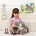 MorisMos Cheetah Stuffed Animal with Babies for Girl Kid,18'' Large Mommy Cheetah with Cub Plushies,Mama and Baby Leopard Stuffed Animal Plush Toys,Realistic Leopard Toy Gifts for Birthday Party Decor