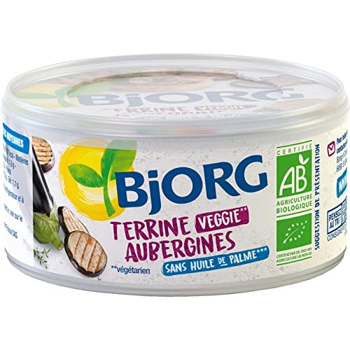 BJORG - Terrine D'Aubergine Bio 125G - Lot De 4